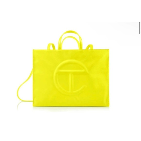 Telfar Handbags - Large highlighter yellow Telfar